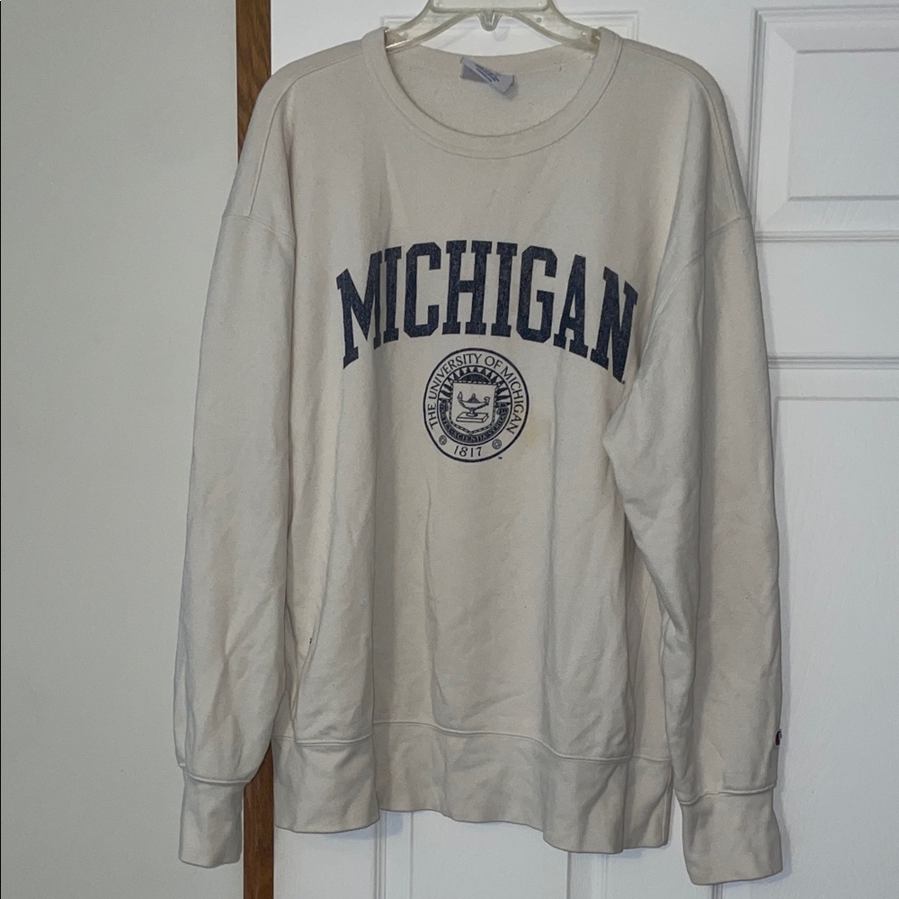 Champion Off-White Michigan Logo Sweatshirt
